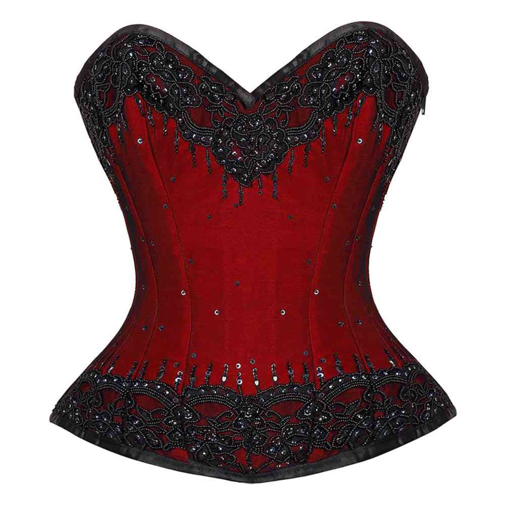 Attitude Corsets - Andariël survêtement corset - Rouge/Noir